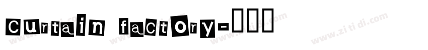 Curtain factory字体转换